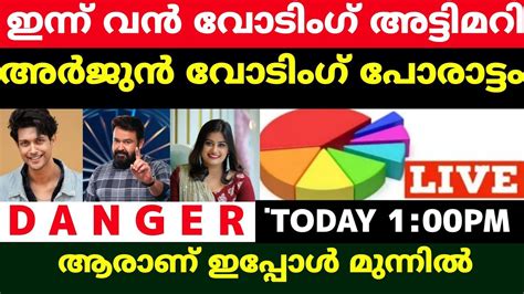 bigg boss malayalam today vote result|LIVE: Voting Result Today 10 PM .